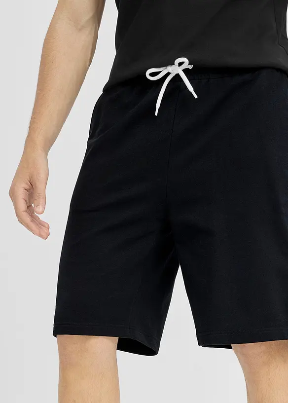 Bermuda in felpa loose fit (pacco da 2), bonprix