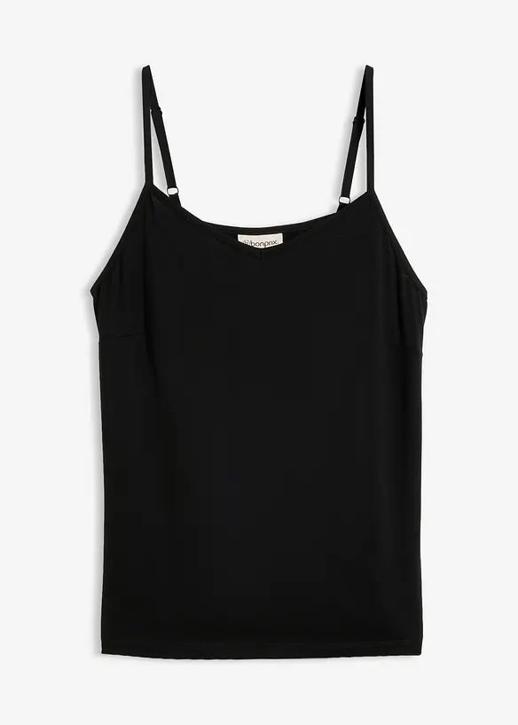 Top con spalline sottili in misto lyocell fluido, bonprix