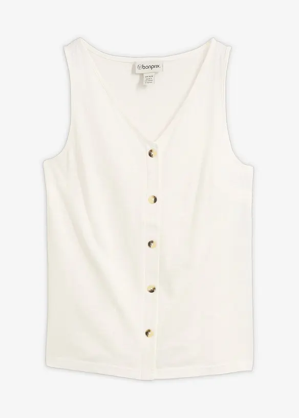 Top in filato fiammato di cotone biologico, bonprix