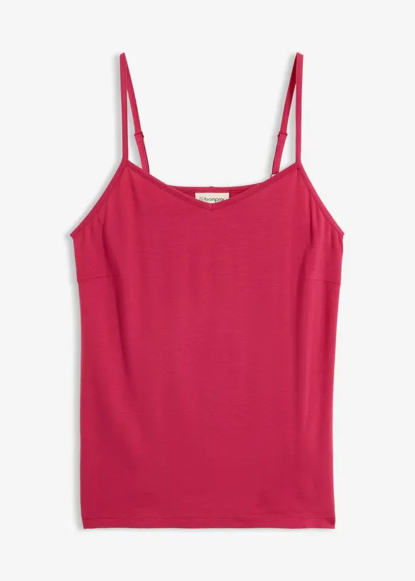 Top con spalline sottili in misto lyocell fluido, bonprix
