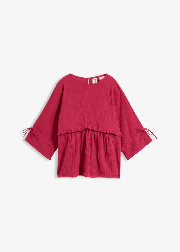 Blusa in mussola vaporosa, bonprix