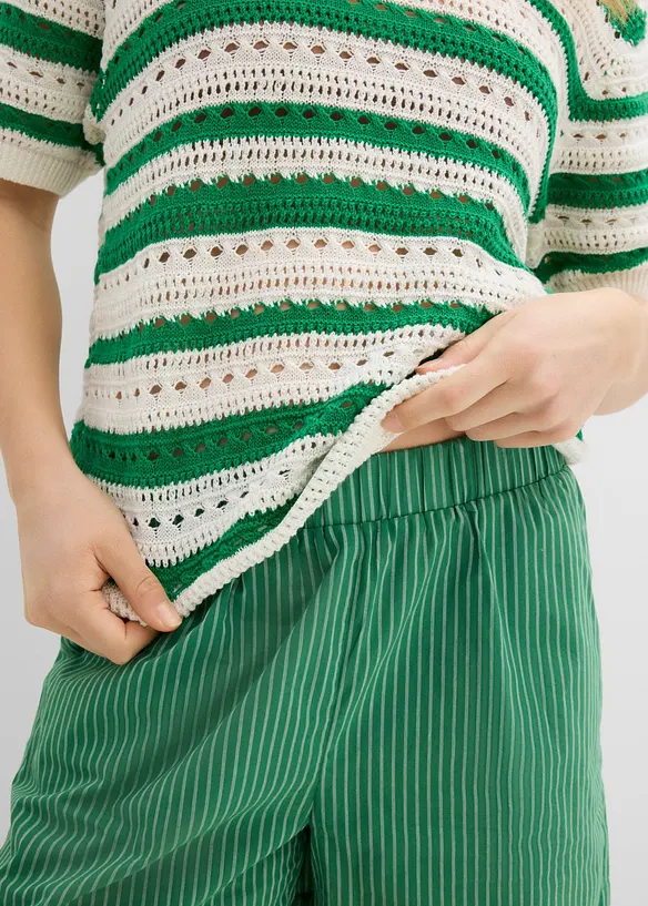T-shirt in maglia oversize, bonprix