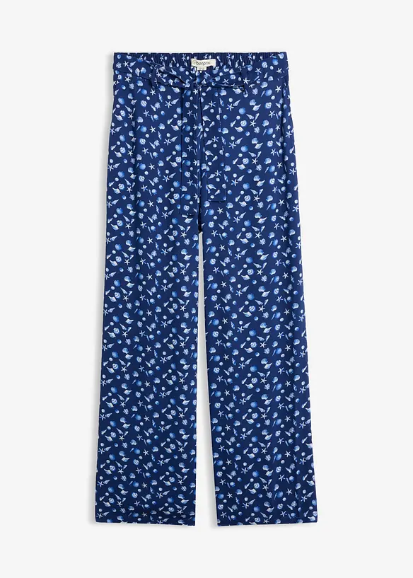 Pantaloni con elastico in vita in pura viscosa, bonprix