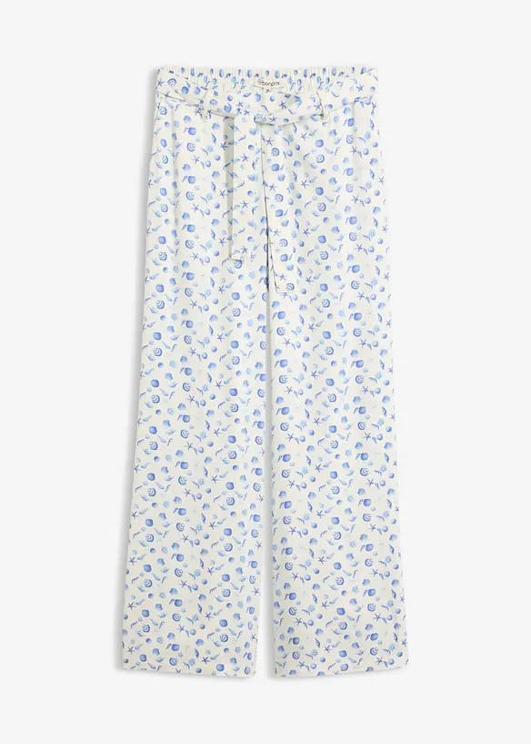 Pantaloni con elastico in vita in pura viscosa, bonprix
