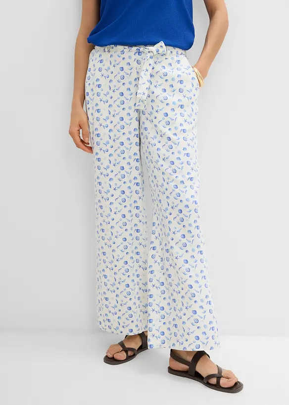 Pantaloni con elastico in vita in pura viscosa, bonprix