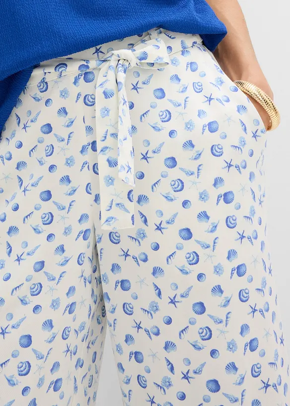 Pantaloni con elastico in vita in pura viscosa, bonprix