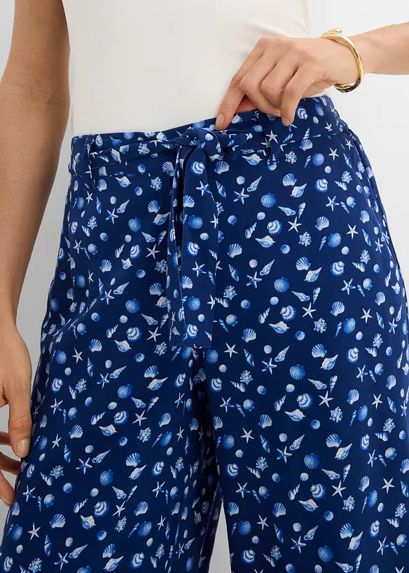 Pantaloni con elastico in vita in pura viscosa, bonprix
