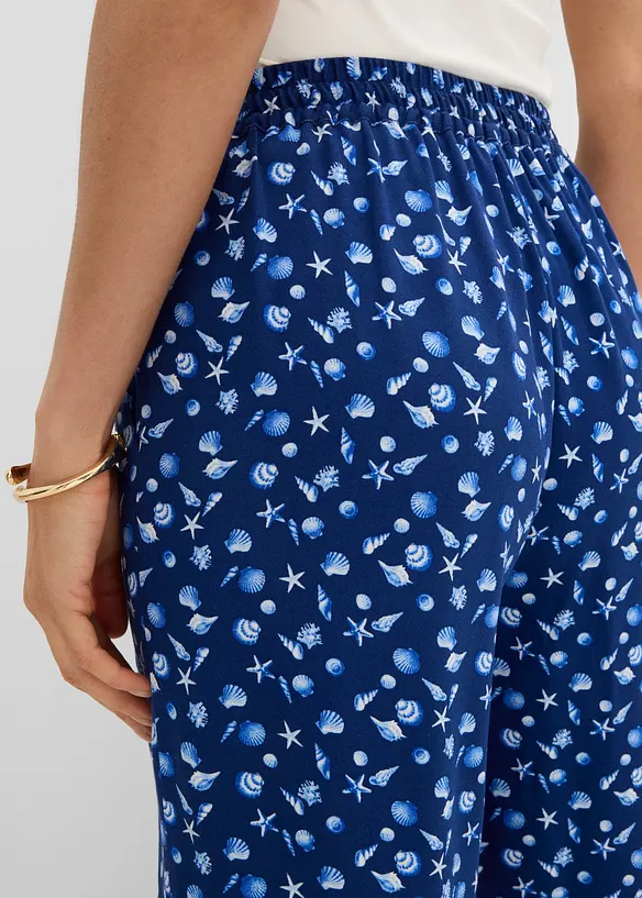 Pantaloni con elastico in vita in pura viscosa, bonprix