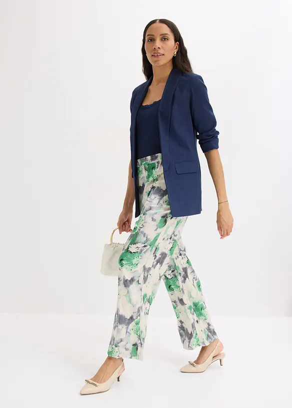 Pantaloni larghi effetto satin, bonprix