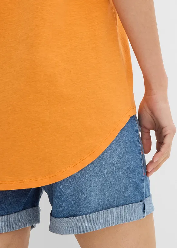 Maglia lunga in puro cotone biologico, bonprix