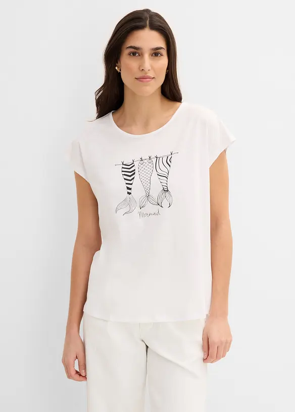 Maglia lunga in puro cotone biologico, bonprix