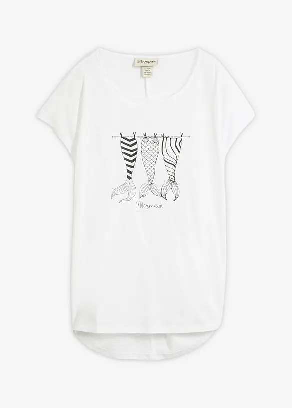Maglia lunga in puro cotone biologico, bonprix