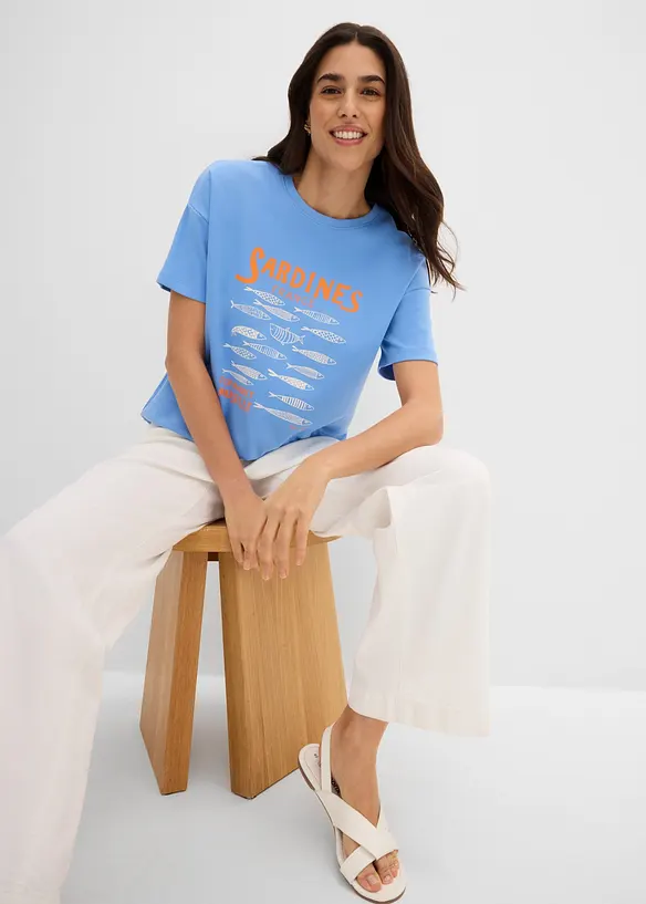 T-shirt in cotone biologico pesante, bonprix