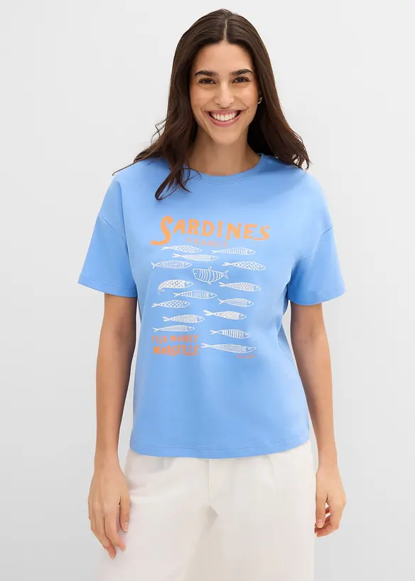 T-shirt in cotone biologico pesante, bonprix