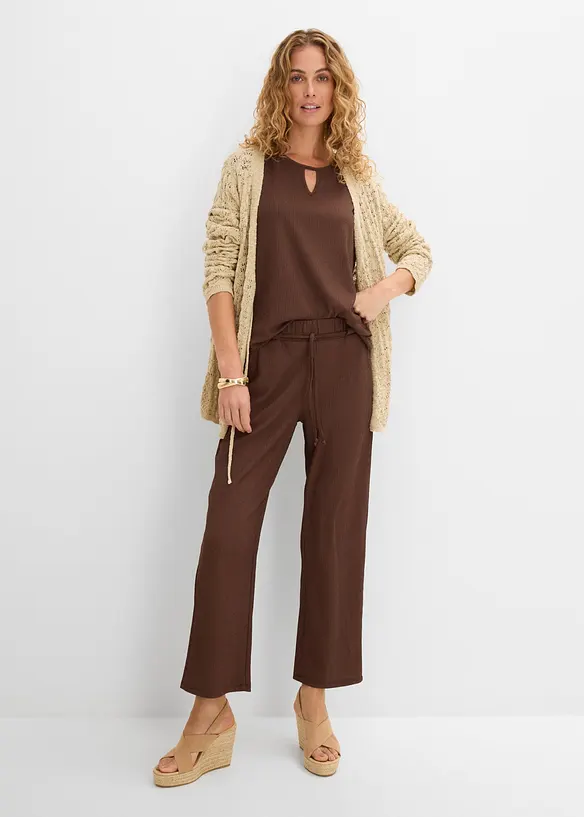 Pantaloni con elastico in vita, bonprix