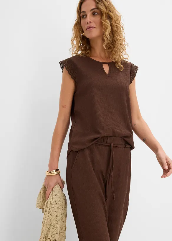 Pantaloni con elastico in vita, bonprix