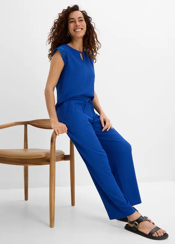 Pantaloni con elastico in vita, bonprix