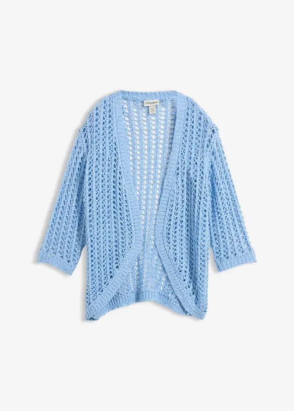 Cardigan traforato con paillettes, bonprix