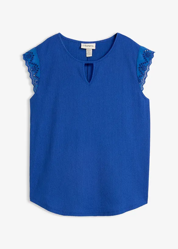 Top in cr&ecirc;pe operato, bonprix
