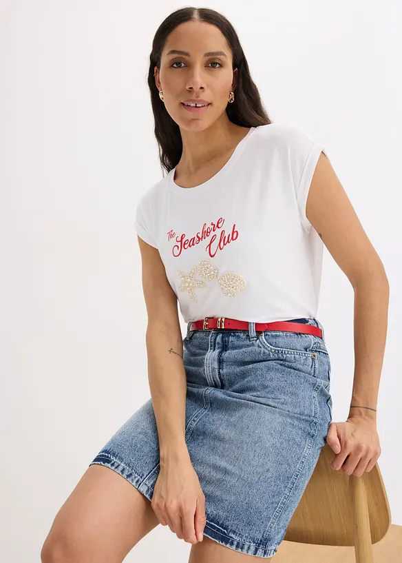 T-shirt in viscosa morbida, bonprix