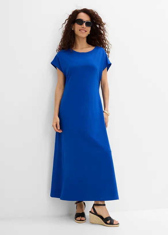 Abito midi in misto viscosa morbido, bonprix