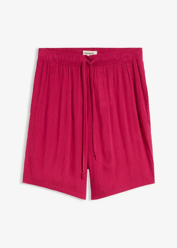 Shorts con elastico in vita in viscosa operata, bonprix