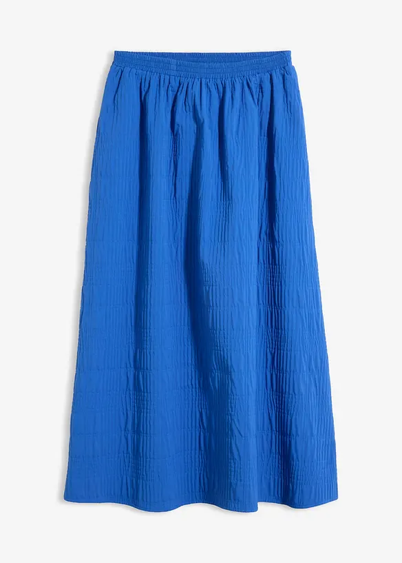 Gonna midi leggera in tessuto operato, bonprix