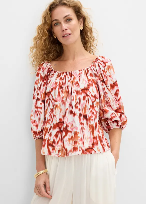 Blusa in misto viscosa fine, bonprix