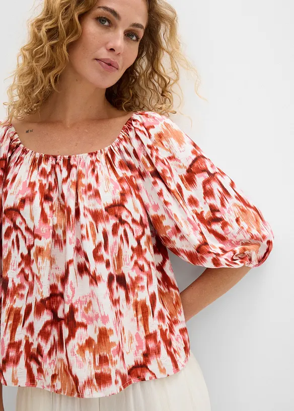 Blusa in misto viscosa fine, bonprix