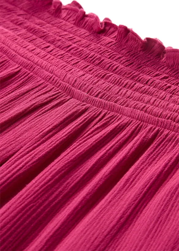 Pantaloni culotte in viscosa operata, bonprix