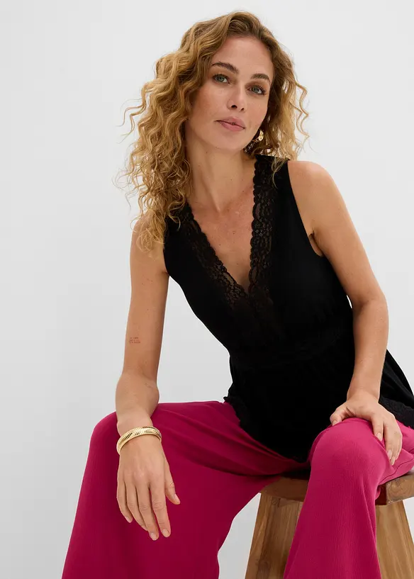 Top con pizzo, bonprix