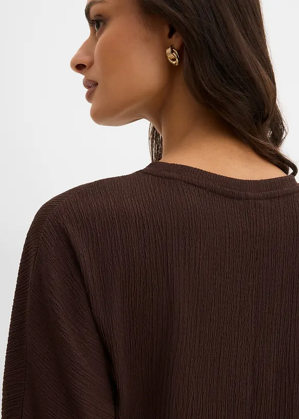 Maglia in materiale operato, bonprix