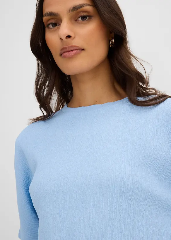 Maglia in materiale operato, bonprix