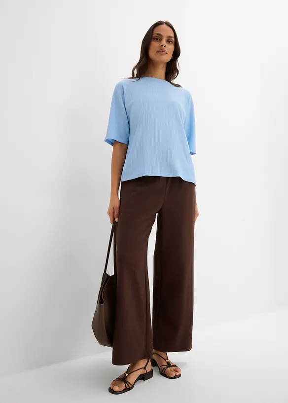 Maglia in materiale operato, bonprix