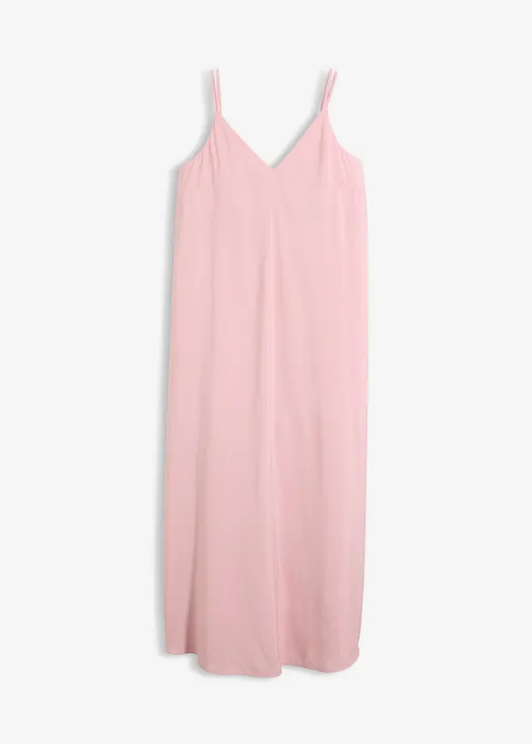Abito midi in misto viscosa con spalline regolabili, bonprix