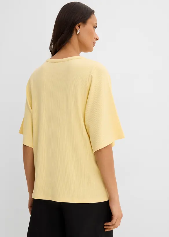 Maglia a costine in misto viscosa, bonprix