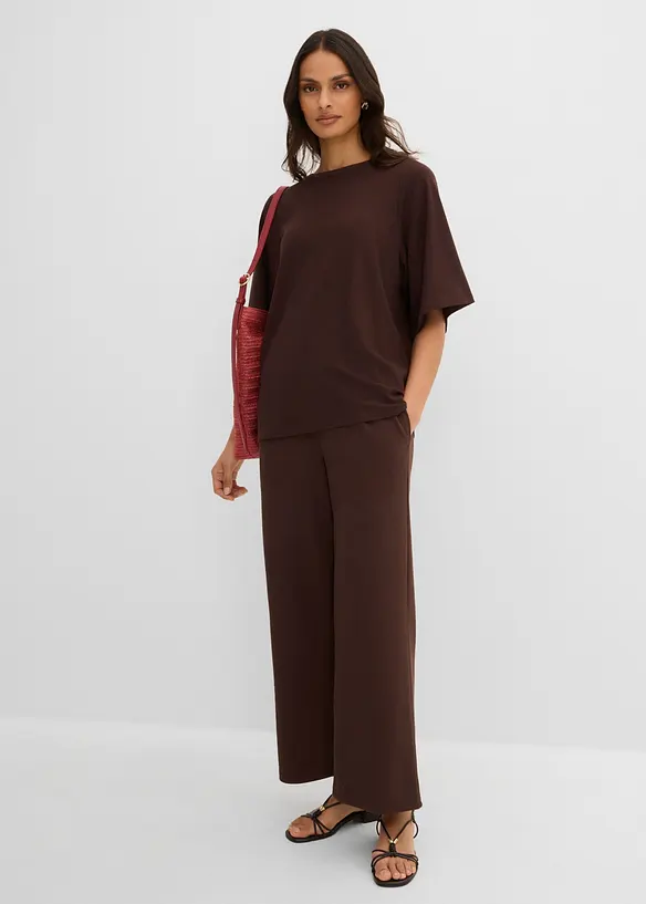 Maglia a costine in misto viscosa, bonprix