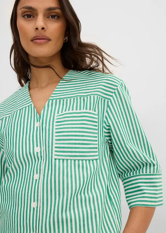 Camicetta a righe in puro cotone, bonprix