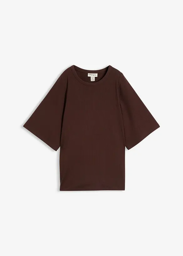 Maglia a costine in misto viscosa, bonprix