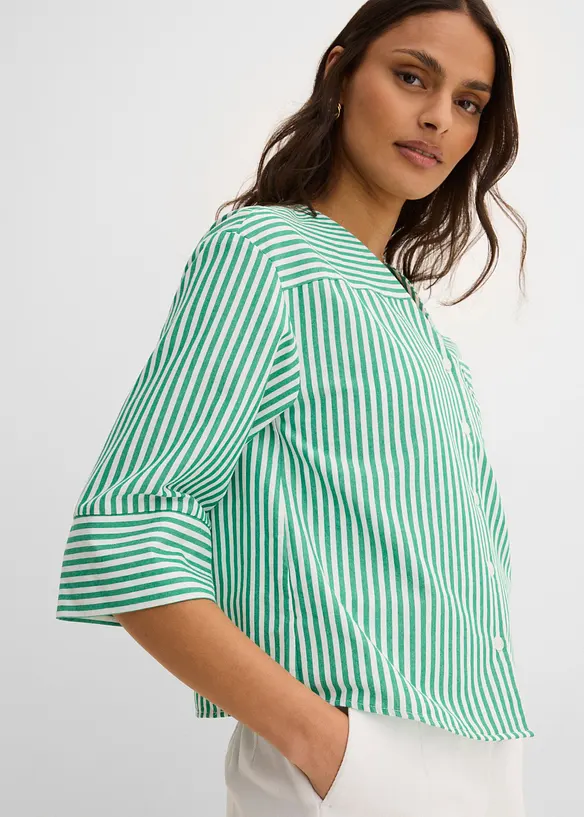 Camicetta a righe in puro cotone, bonprix