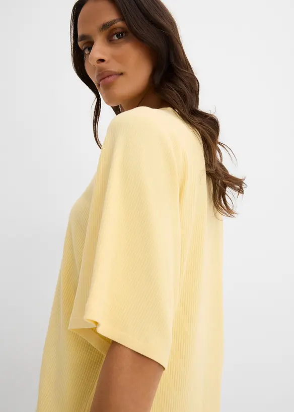 Maglia a costine in misto viscosa, bonprix