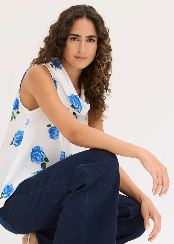 Top in satin fluido, bonprix