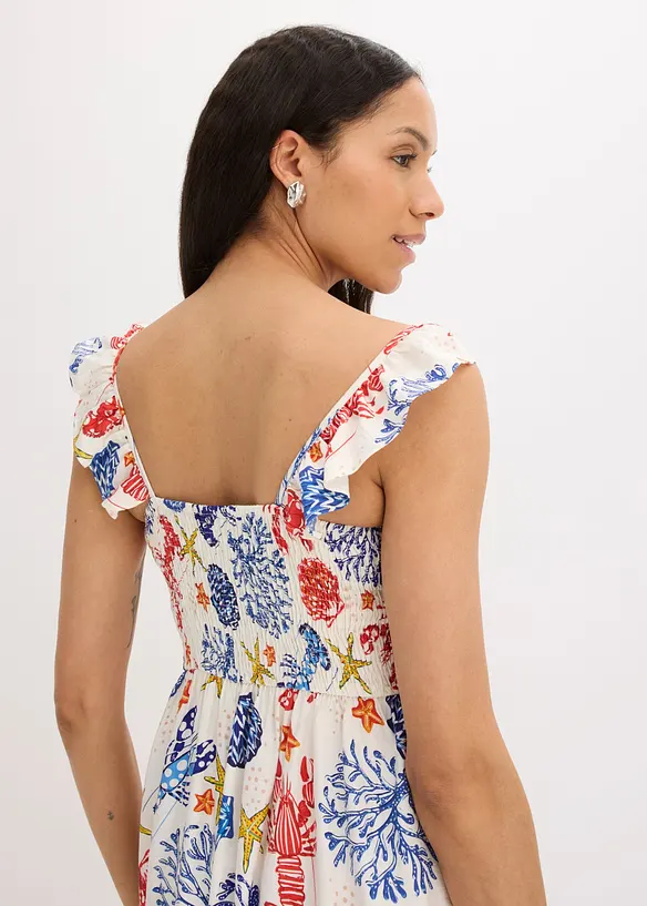 Abito midi in misto viscosa fine, bonprix