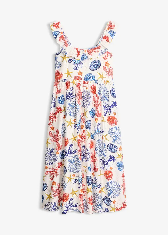 Abito midi in misto viscosa fine, bonprix
