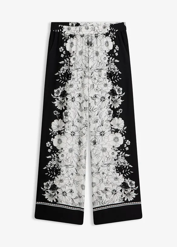 Pantaloni a palazzo in viscosa fluida, bonprix