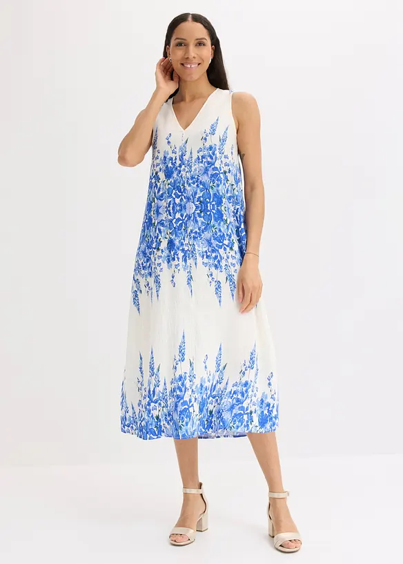 Abito midi in misto viscosa fine, bonprix
