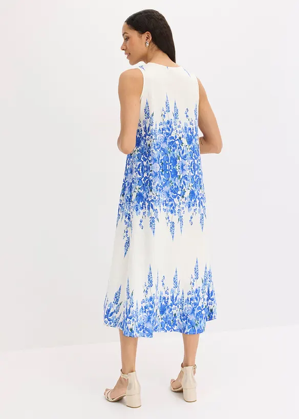 Abito midi in misto viscosa fine, bonprix