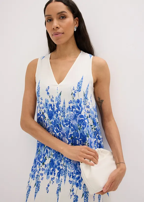 Abito midi in misto viscosa fine, bonprix