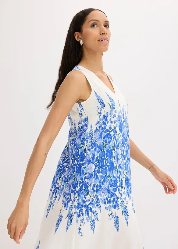Abito midi in misto viscosa fine, bonprix