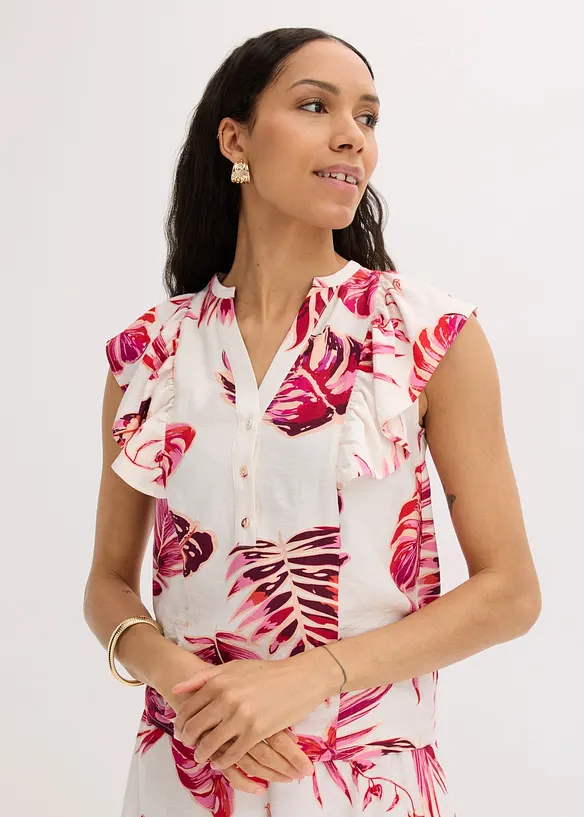 Blusa in misto viscosa fluido, bonprix